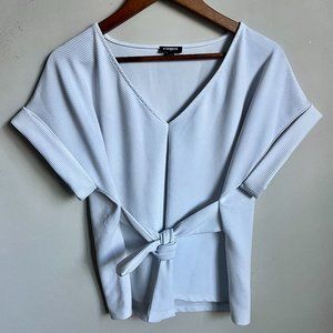 Express Short Sleeve White Top